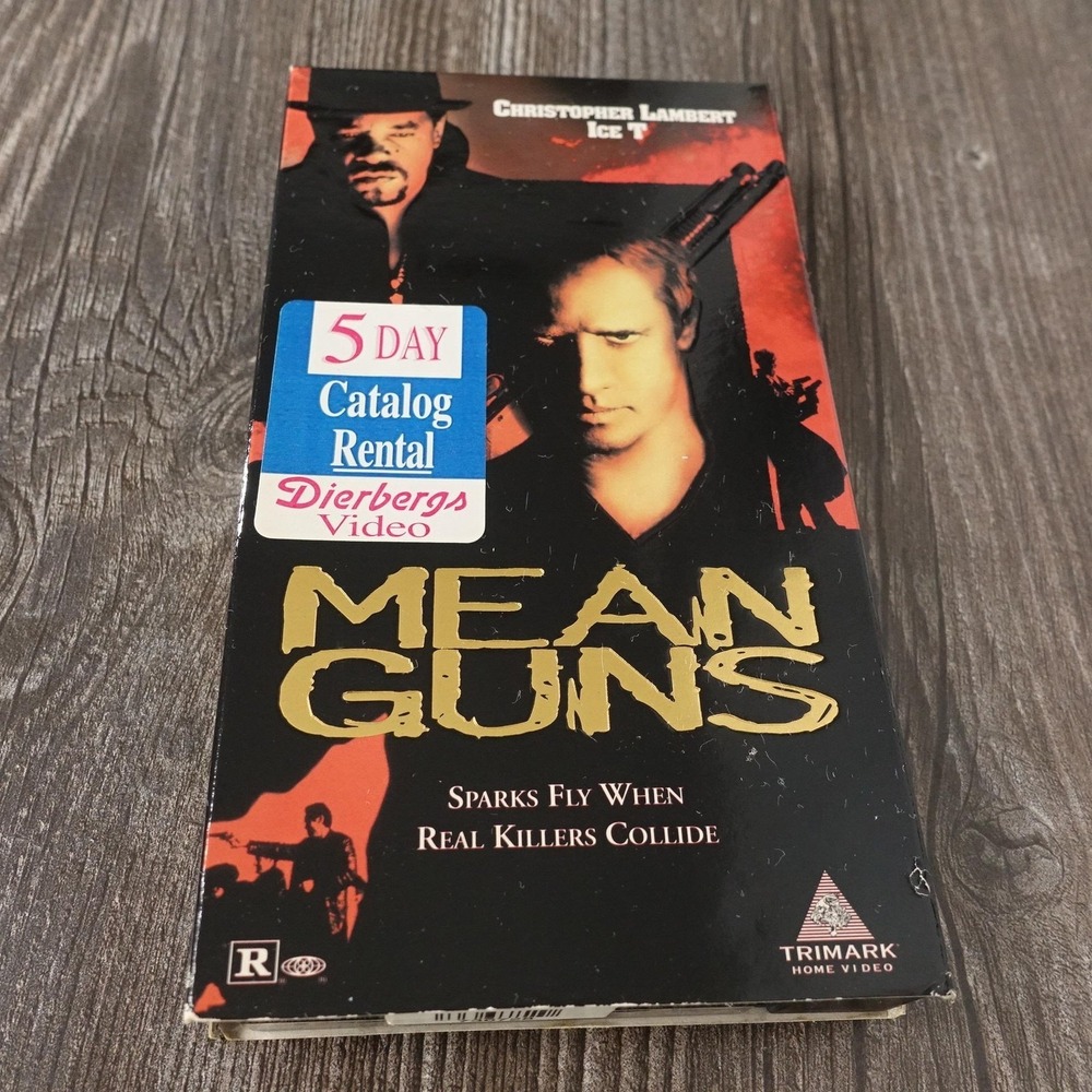 Vintage Mean Guns VHS Tape Trimark Home Video Christopher Plummer Ice T